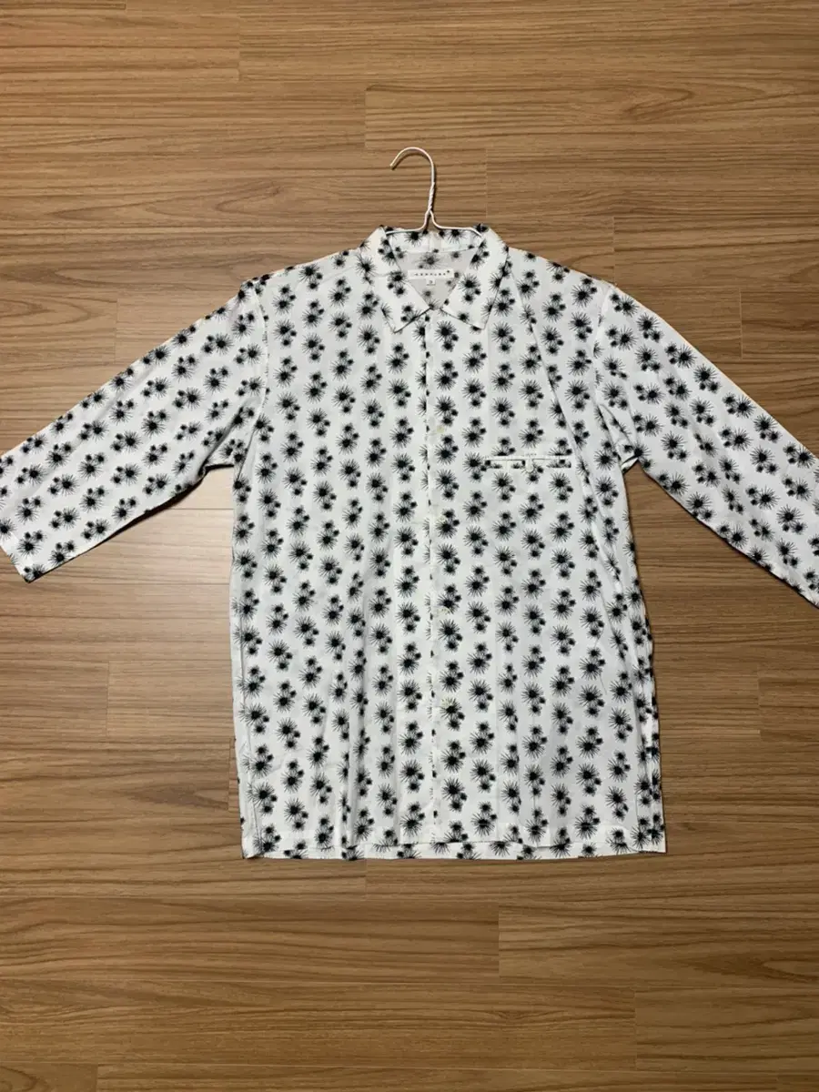 Lemaire White Patterned Open Kara Shirt