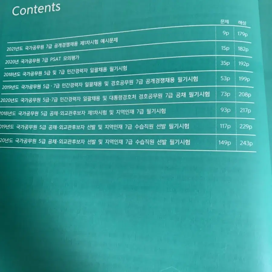 psat 신헌 자료해석 기출문제