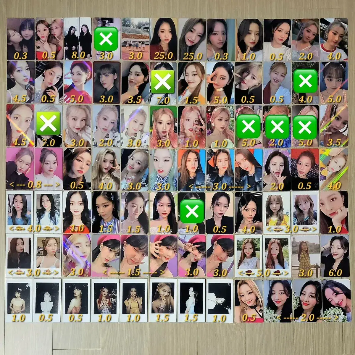 Loona unreleased photocard photocard sell wts Disposal / pola tc Bracelets Concept Zone LD