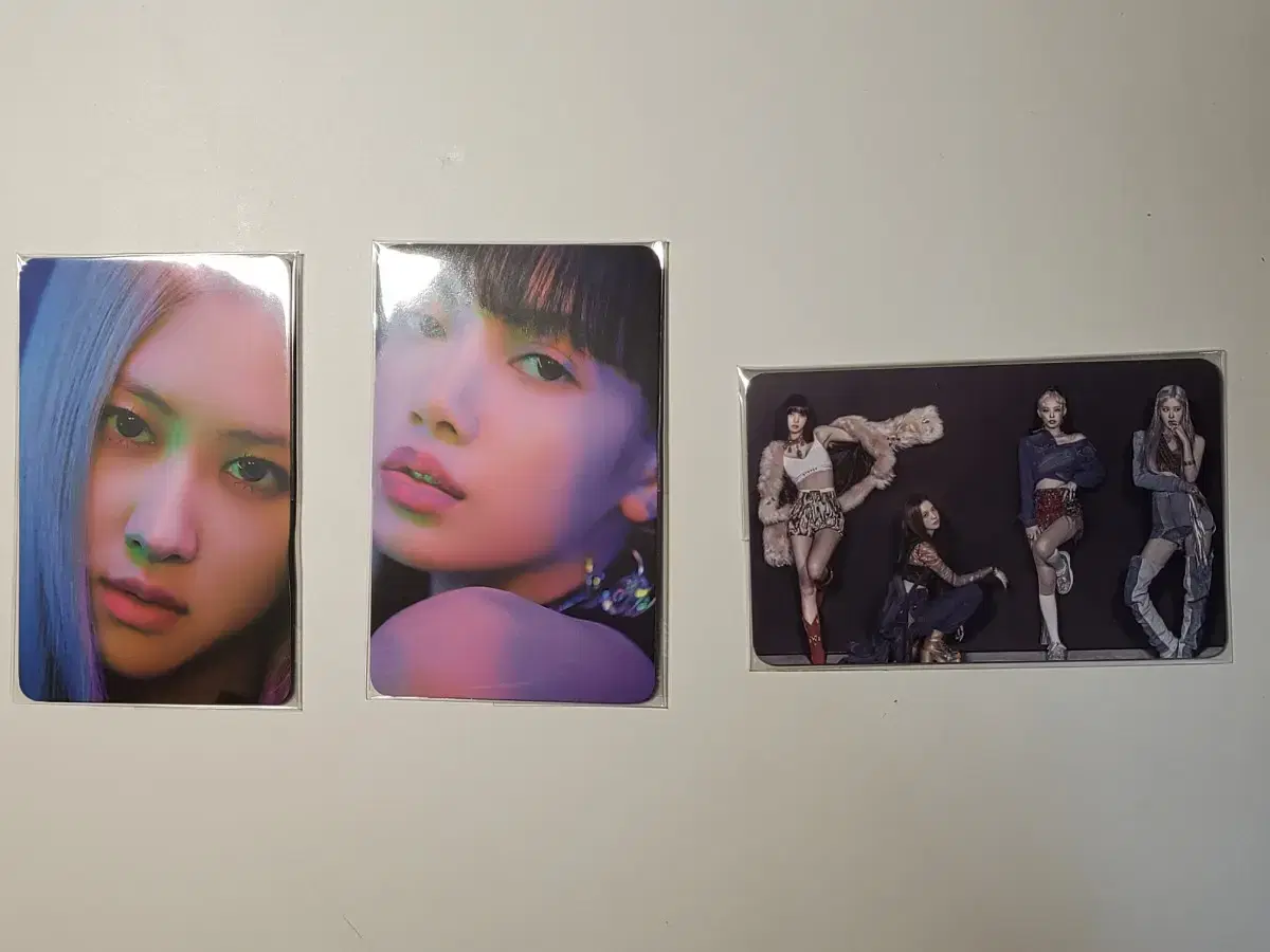 black pink how you like that rose lisa group photocard