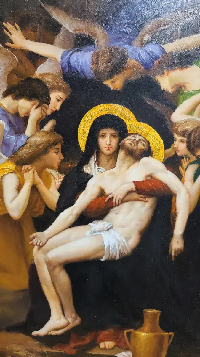 Masterpiece: Pieta by Bouguereau, oil on wood