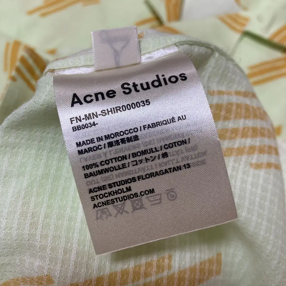 [새상품] 아크네 스튜디오 Acne Studios 반팔 셔츠