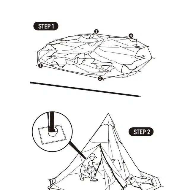 인디언 감성 텐트5-8인 