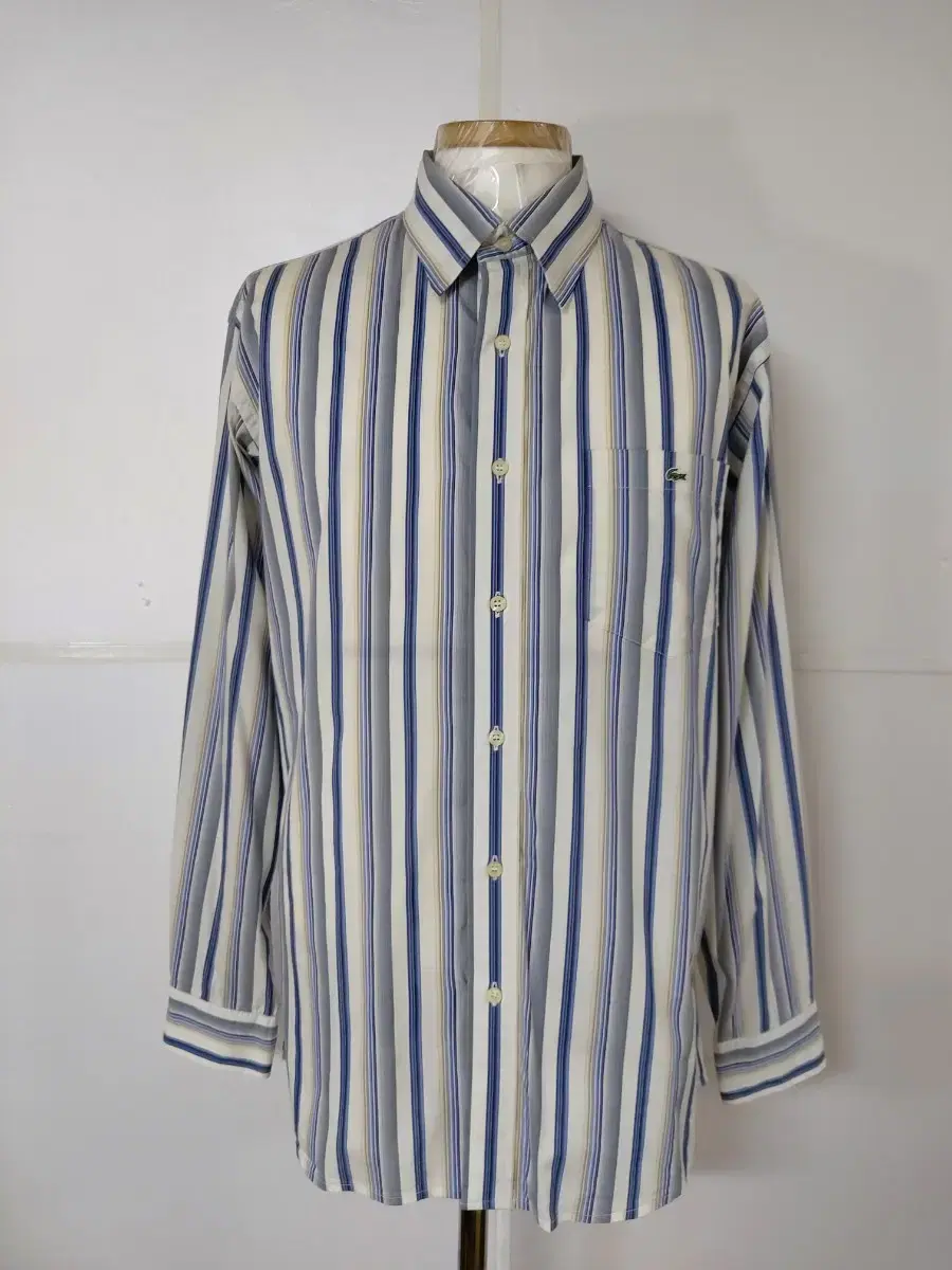 100)LACOSTE Lacoste Long Sleeve Striped Southern Shirt