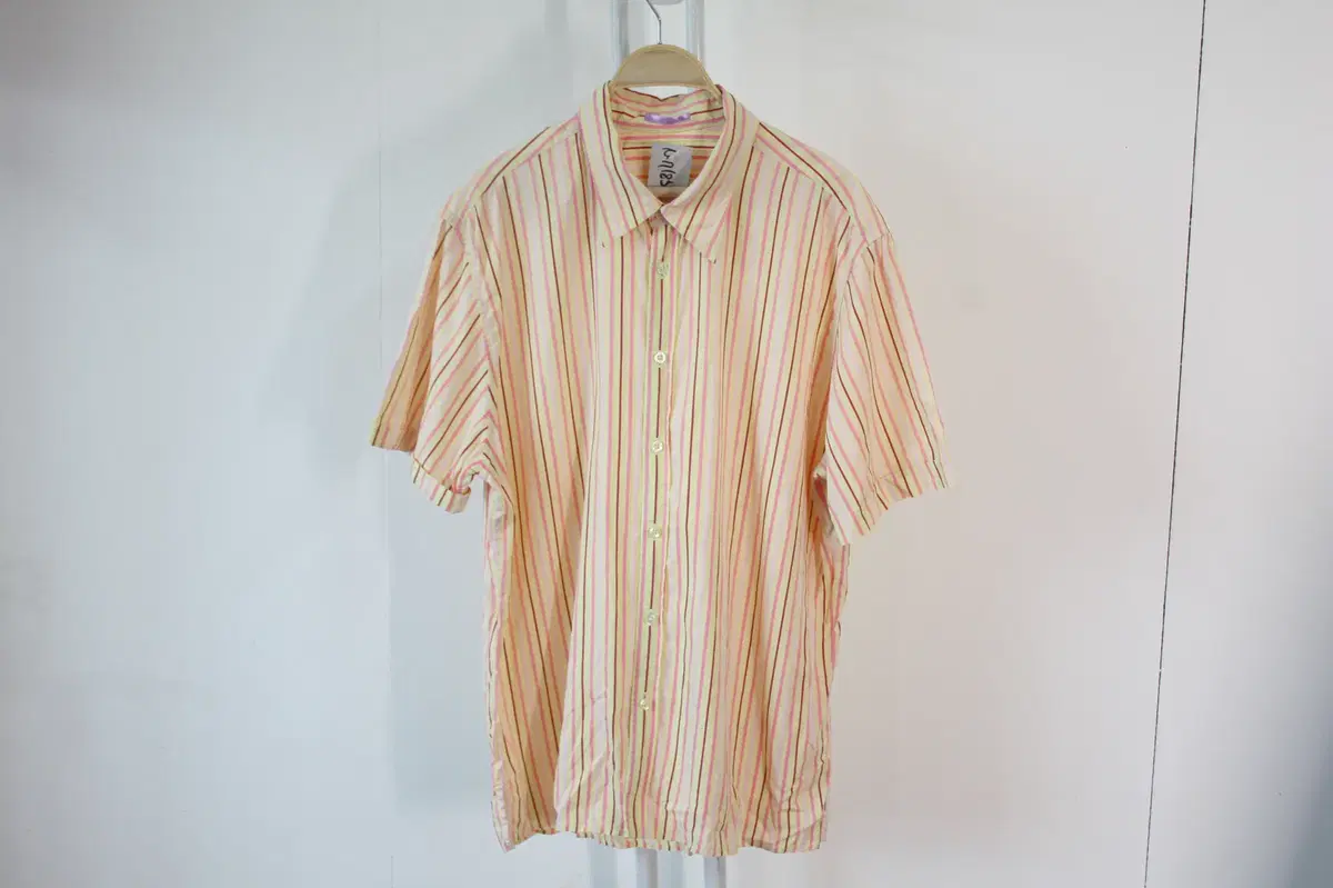 N-7183/Paulsmith Genuine Men's Striped Shirt XL