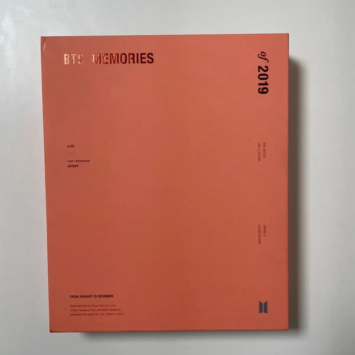 방탄소년단 2019메모리즈 DVD 지민 풀셋