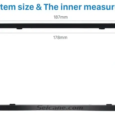 카 오디오/DVD Player 설치용 프레임 (178x102mm)