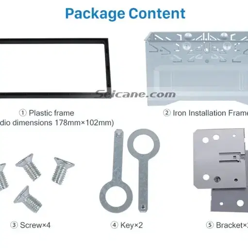 카 오디오/DVD Player 설치용 프레임 (178x102mm)