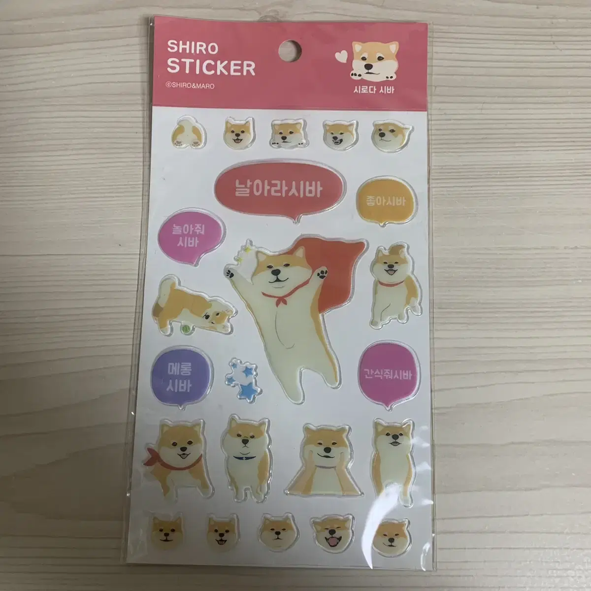 Shiba Inu Epoxy Seal Sticker