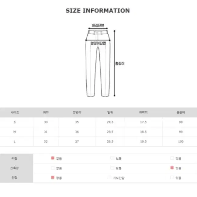 세미부츠컷 데님팬츠