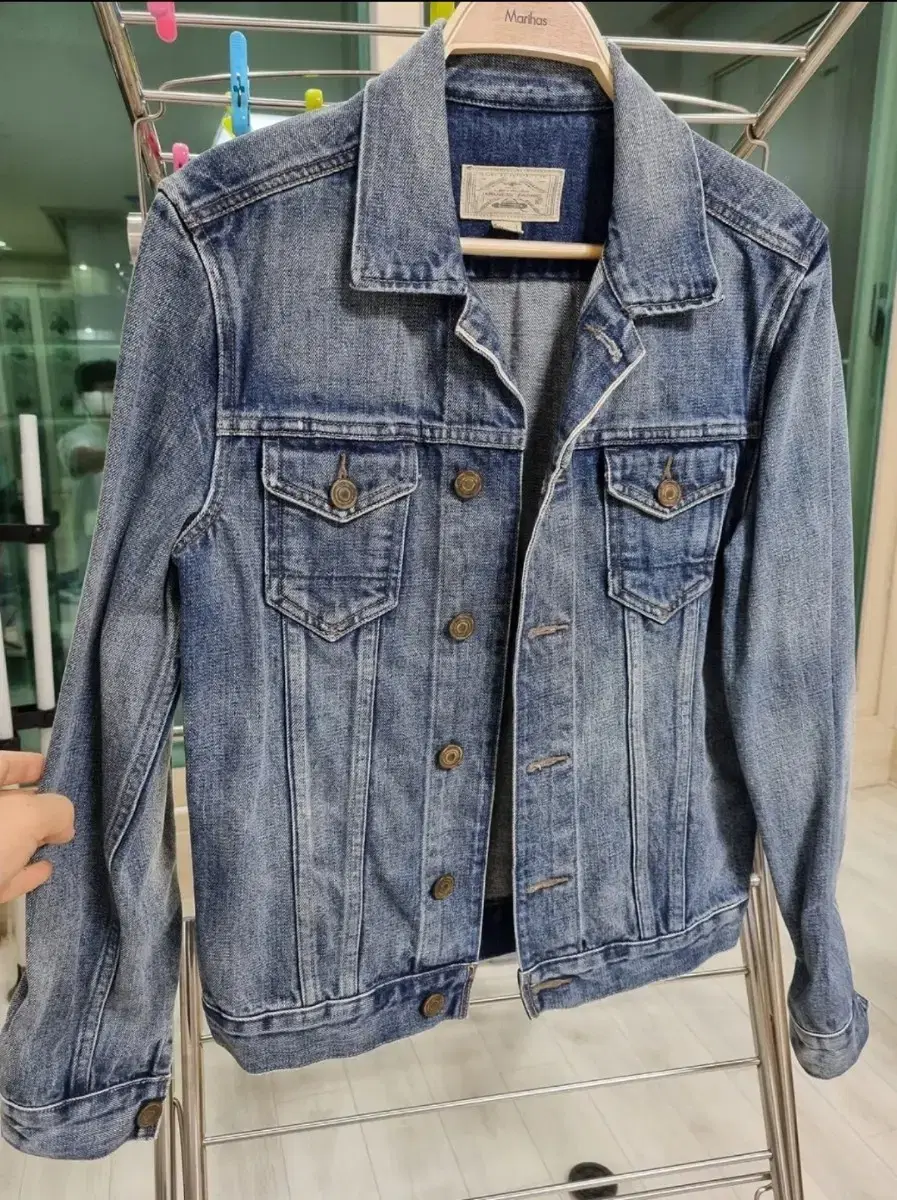 all saints jean jacket