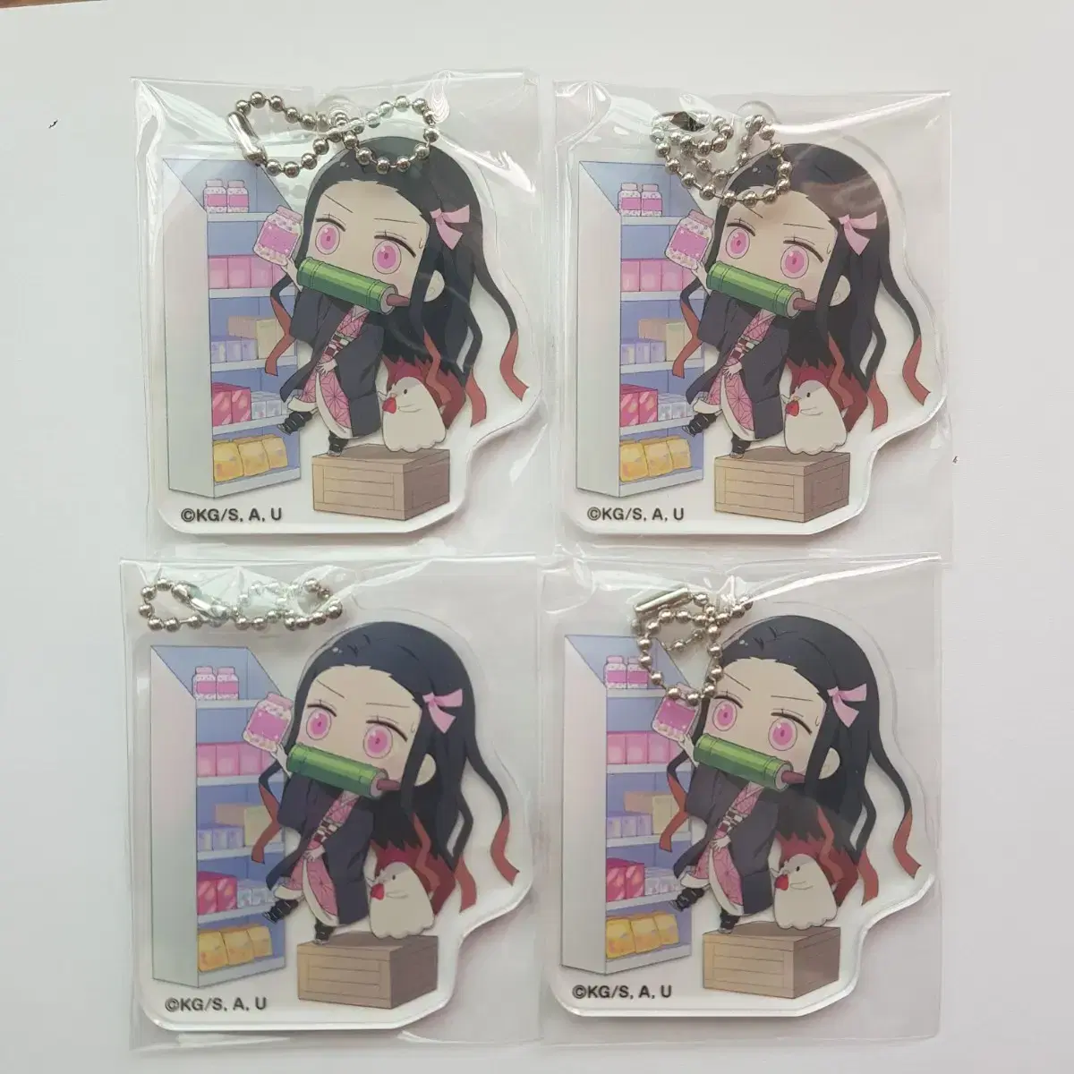 Demon Slayer Nezuko Lawson Collaboration acrylic keyring Earblade