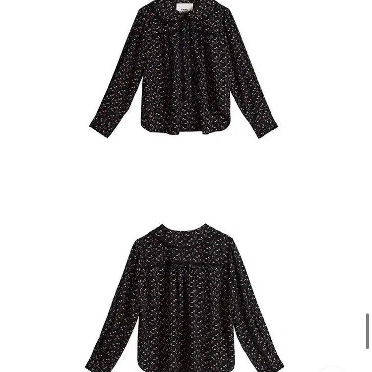 lmmlstudio leegoc flower blouse - black