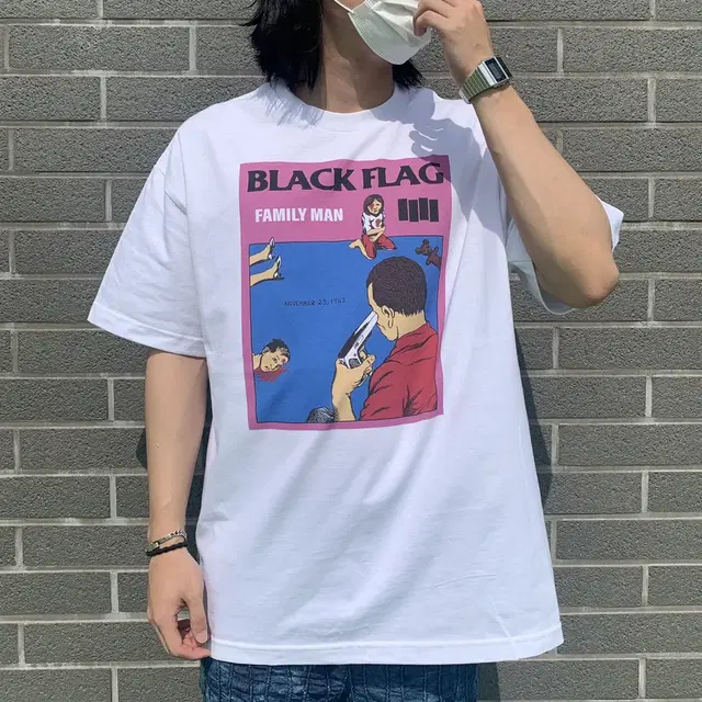 Black flag 블랙플래그 밴드 패밀리맨 티셔츠(새상품)