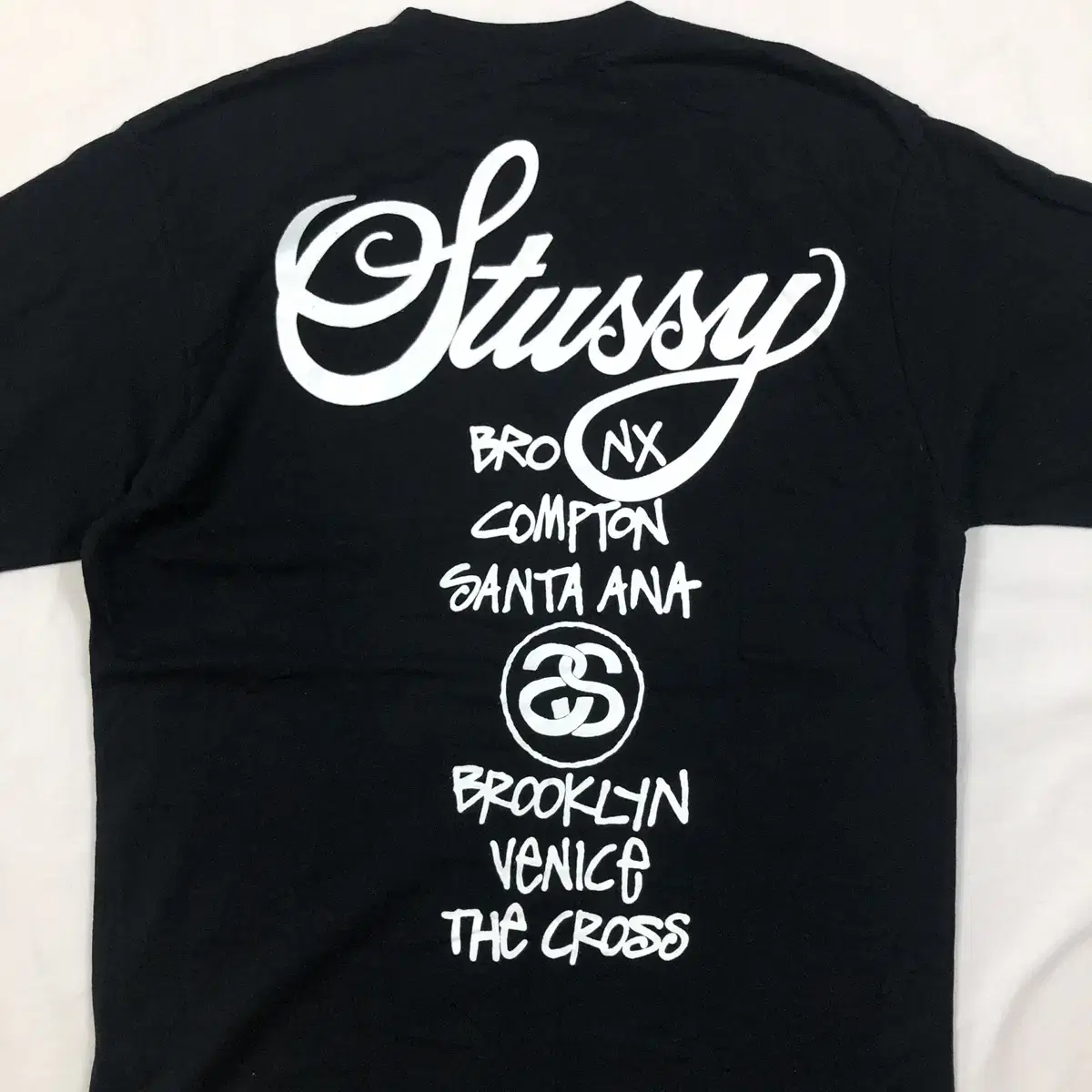 90s 스투시 stussy 월드투어 프린트 반팔티셔츠