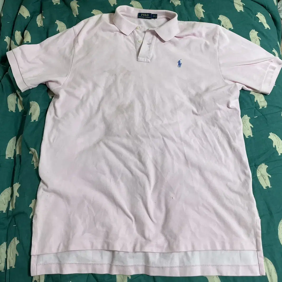 [XL] POLO 핑크 카라티