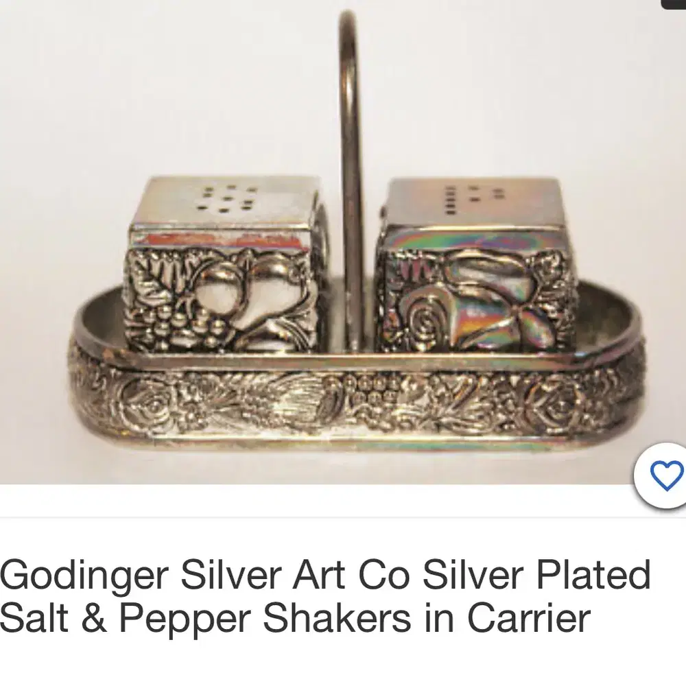 Godinger silver art co 후추소금세트와 오프너