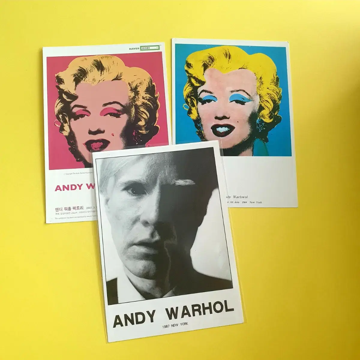 [엽서인테리어] 앤디워홀 andy warhol 엽서 3종