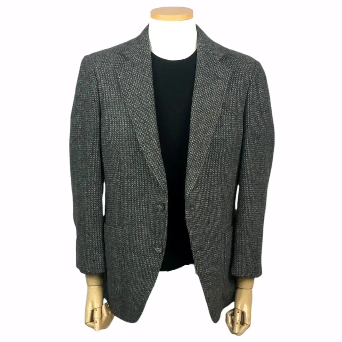 Vintage Jacket Herringbone Jacket Herringbone Coat Wool Blazer Tailored Jacket Tweed Jacket