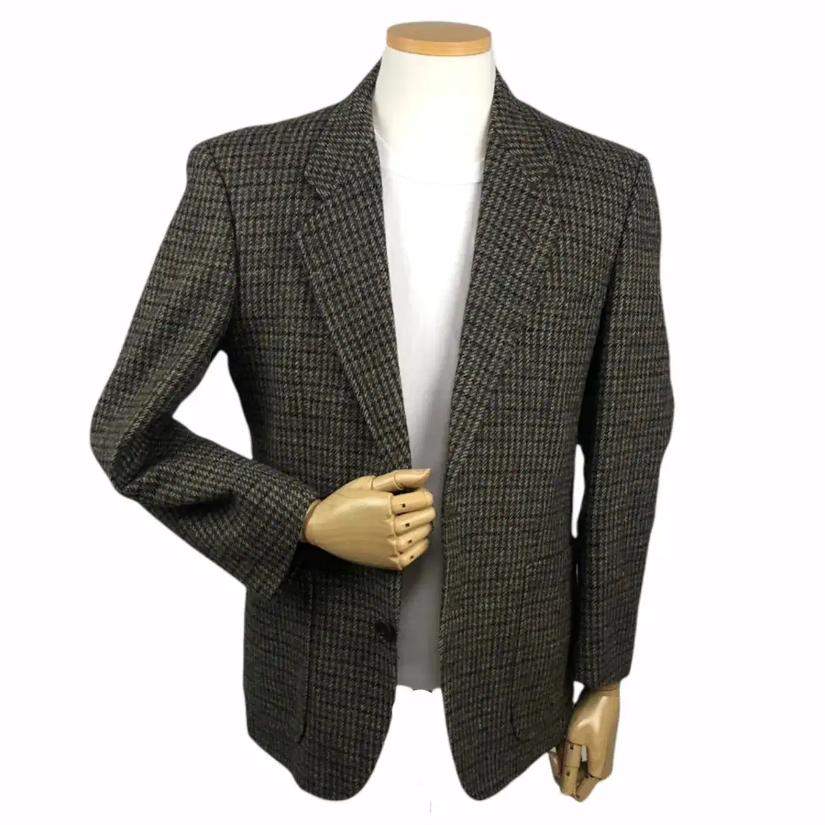 Vintage Jacket Herringbone Jacket Herringbone Coat Wool Blazer Tailored Jacket Tweed Jacket