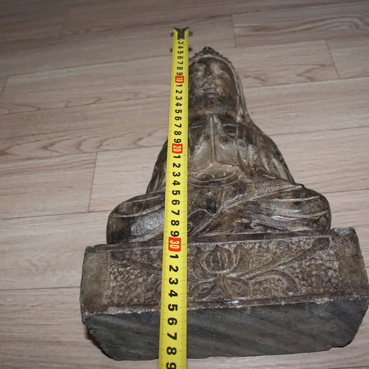 (고대) 석불상 좌상 (년대 미상 오래됨) 돌부처 10kg 골동품