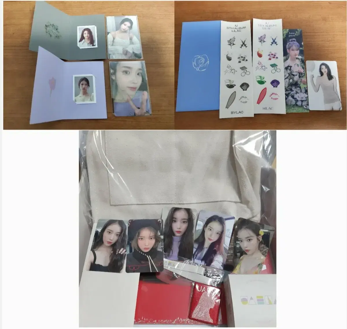 iu 4기 kit full set + Lilac Deposition photocard + Love Poem photocard Bookmark