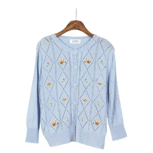 Cosette Flower Embroidered Crochet Cardigan