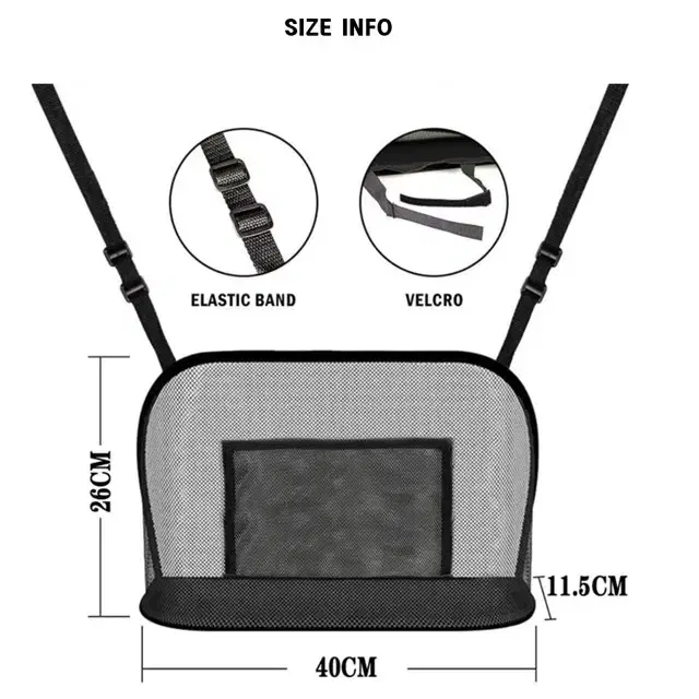 차량용 앞 좌석 사이 공간 수납 포켓 애완견 운전 방해방지
