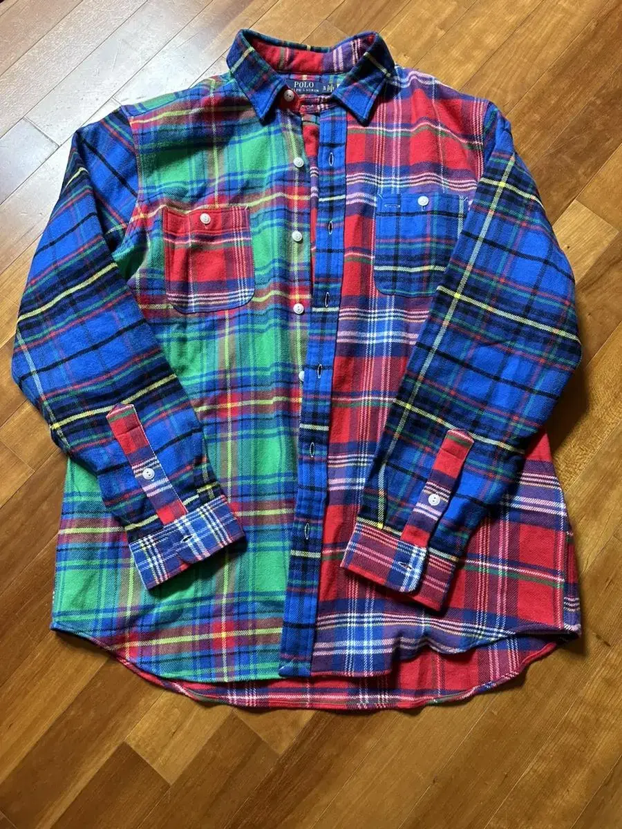 New Arrivals Polo Ralph Lauren Flannel Shirt Men's XL (110-115) Big Name