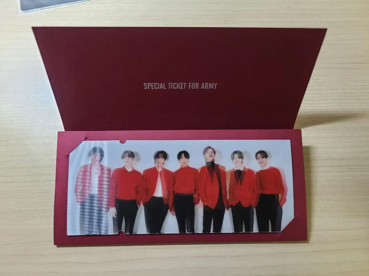 bangtan online concert lenticular Ticket wts