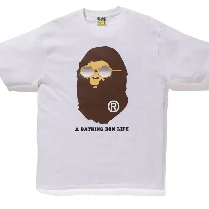 BAPE 베이프 x 빅션 콜라보 반팔 티셔츠 L