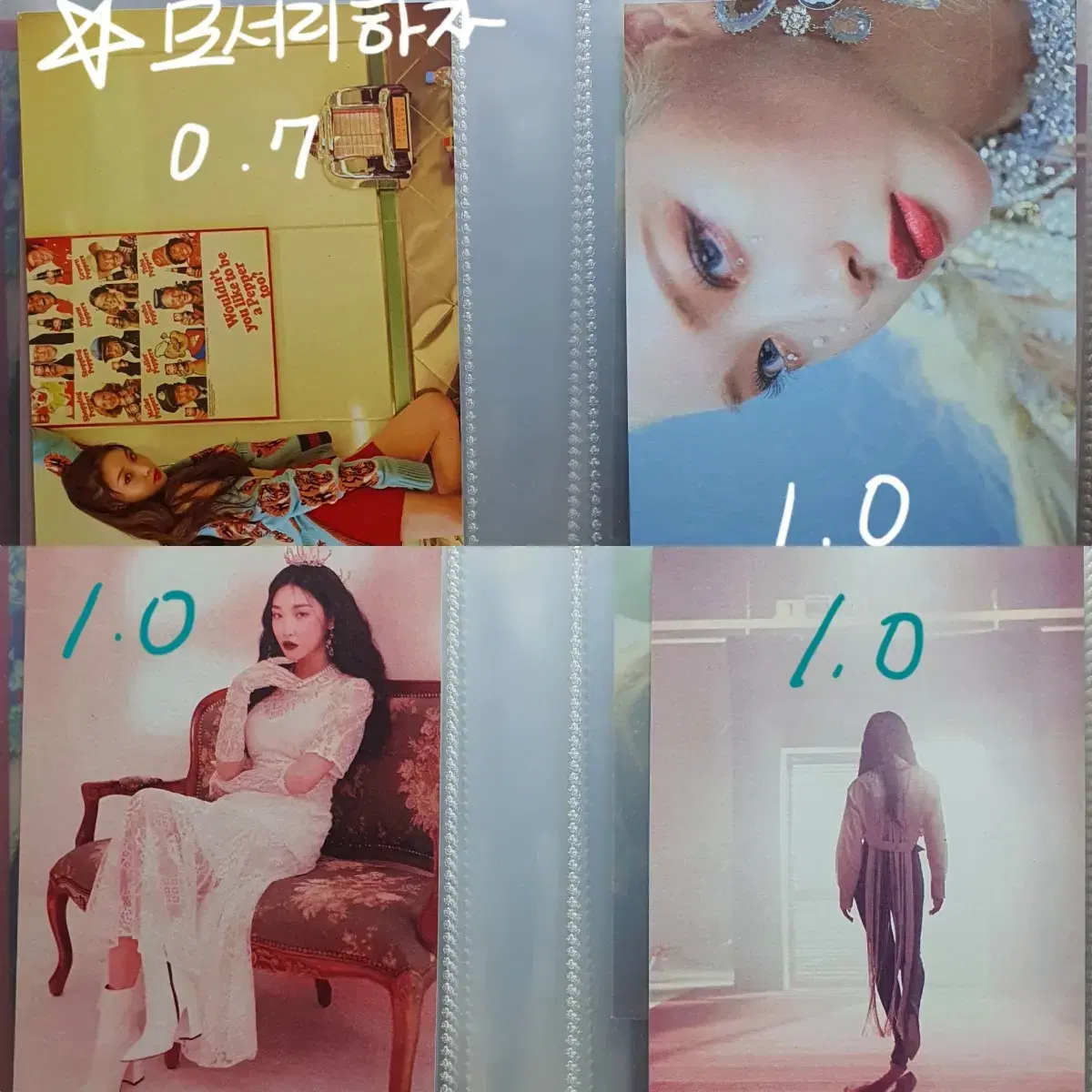 Chung ha album, broadcast, showcase postcards