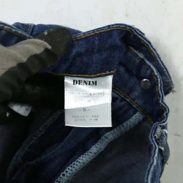 DENIM 진청 일자 데님팬츠 (S)