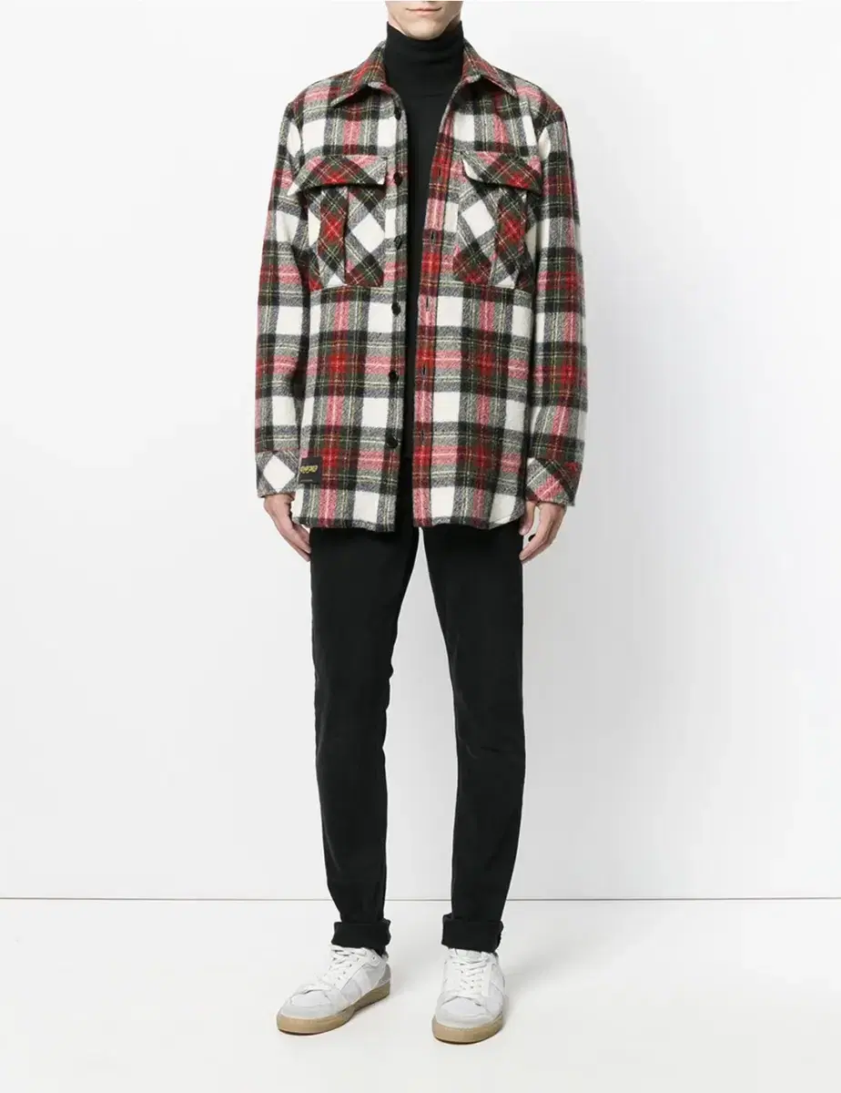 Stella McCartney Check Wool Tartan Overshirt Jacket 50