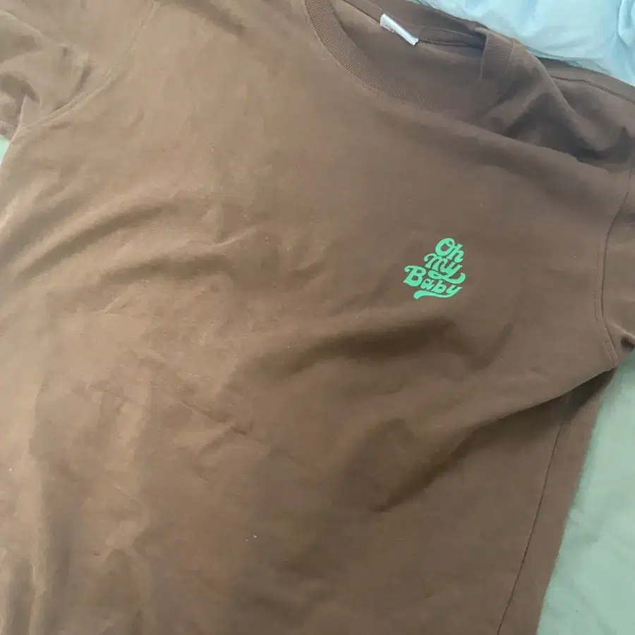 콜미베이비 Oh My Baby Logo Tee S (Brown)