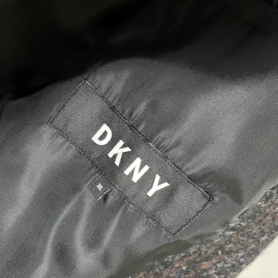 DKNY 체크 코트 XL