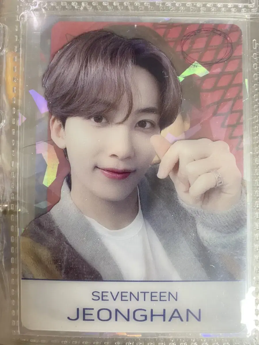 Seventeen jeonghan 24H Tupoua Clear Card Transparent photocard WTS