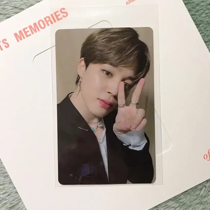 방탄소년단 2019 메모리즈 블루레이 블레 지민 포카 포토카드 JIMIN