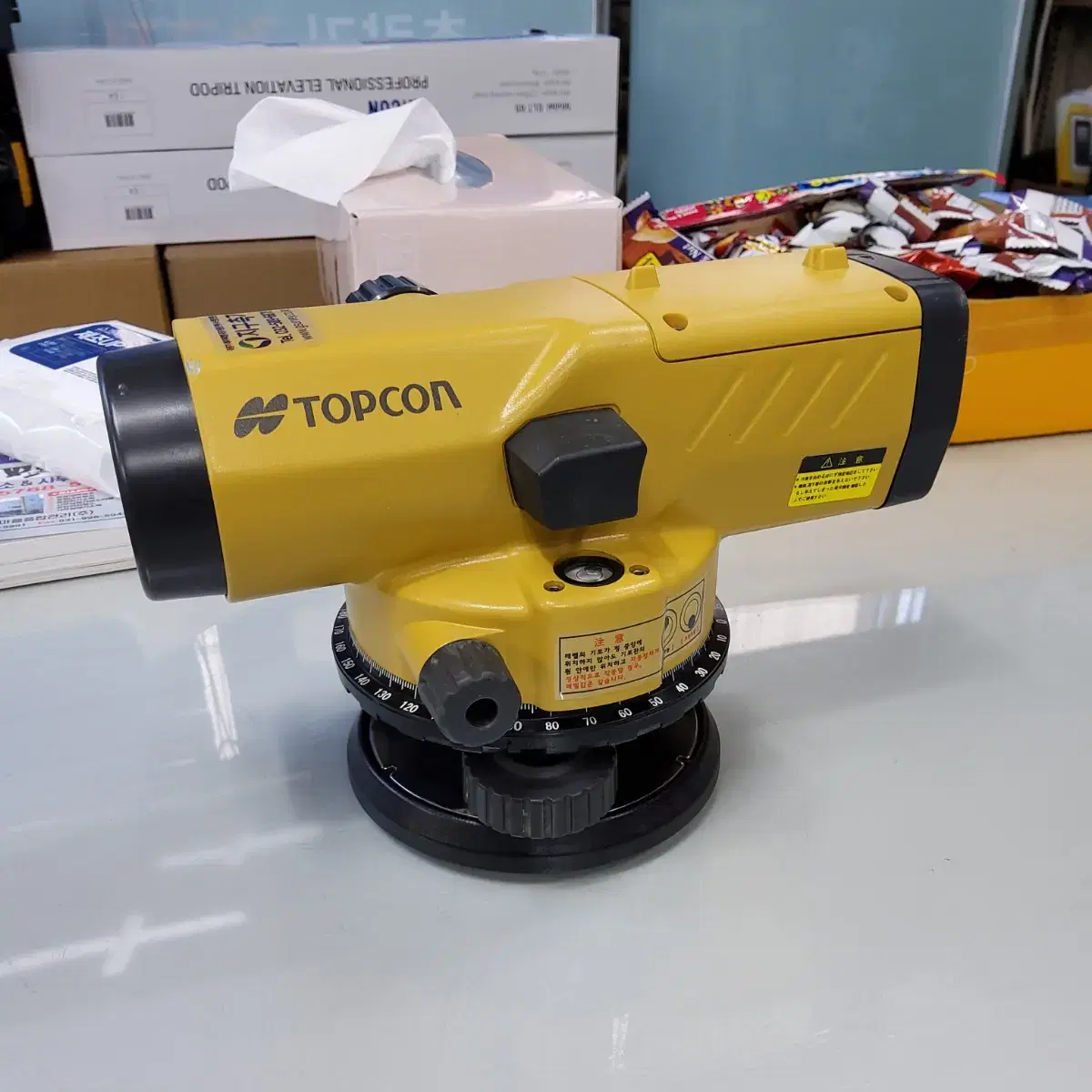 TOPCON 탑콘 토목용 자동레벨 AT-B4A 24배율 중고