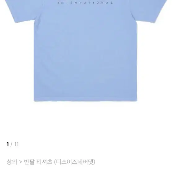 디스이즈네버댓 INTL. Logo Tee Ice XL 반팔