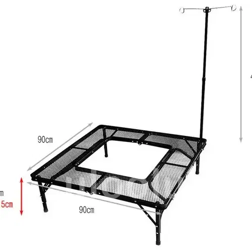 울루루캠핑 메쉬화로대 테이블 캠핑화로대 높이조절화로대 새상품 미개봉