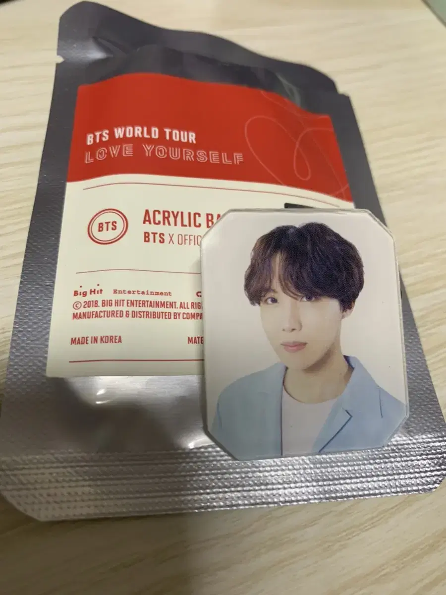 BTS LYS official goods acrylic Badge J-HOPE