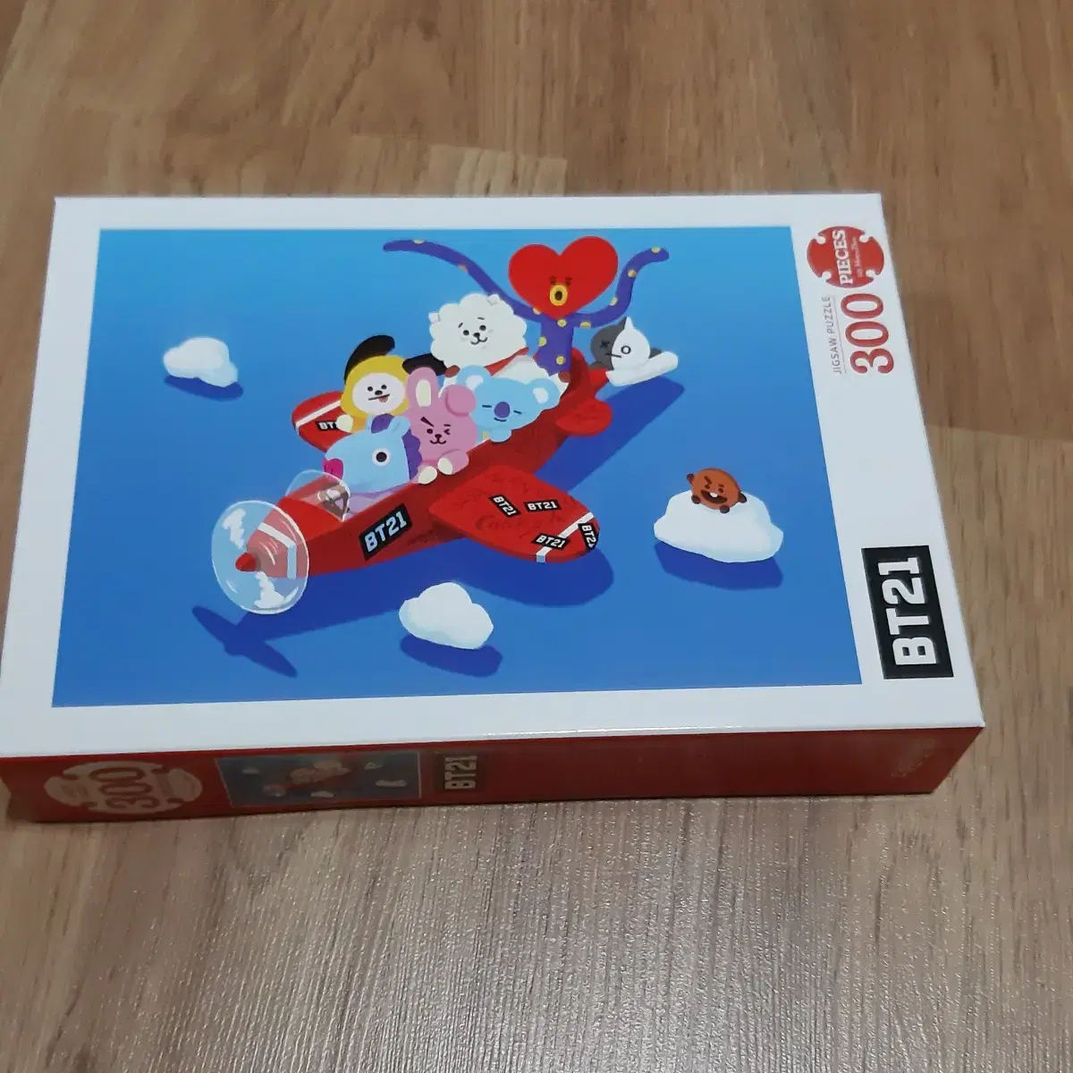 bt21 300pieces 빨간 비행기 퍼즐