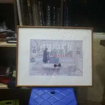 빈티지 그림 액자 1점