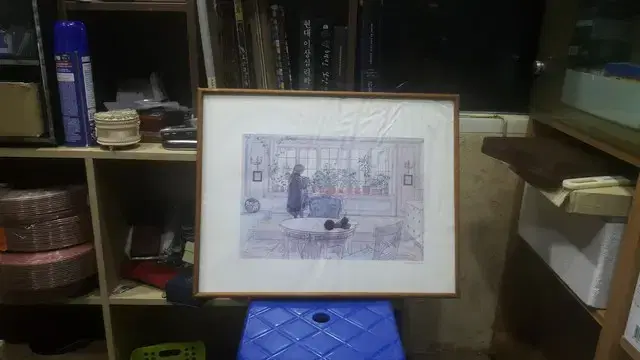 빈티지 그림 액자 1점