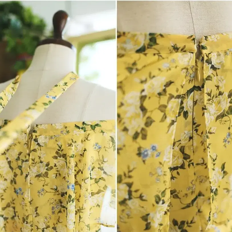 (새상품,무배) 밀크코코아 lemon flower olivia dress