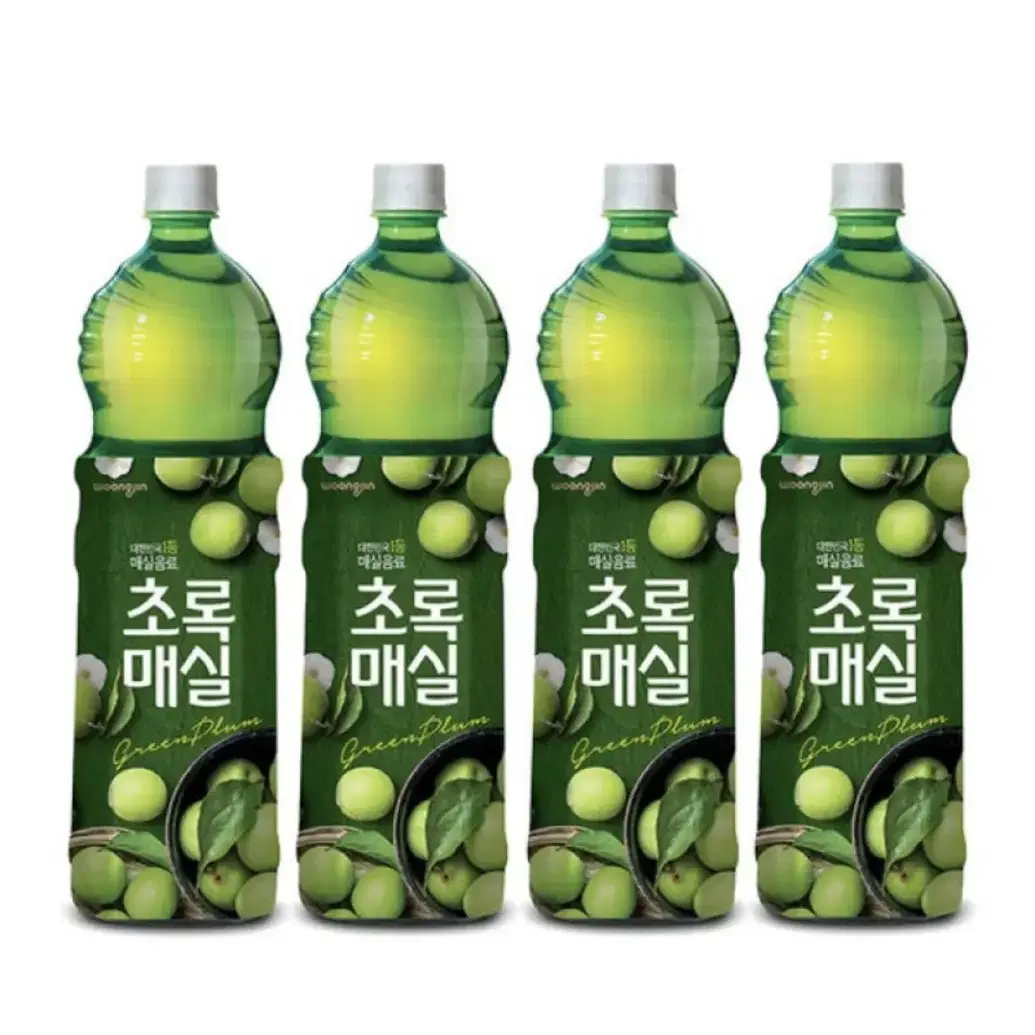 초록매실 1.5L 4개 무료배송