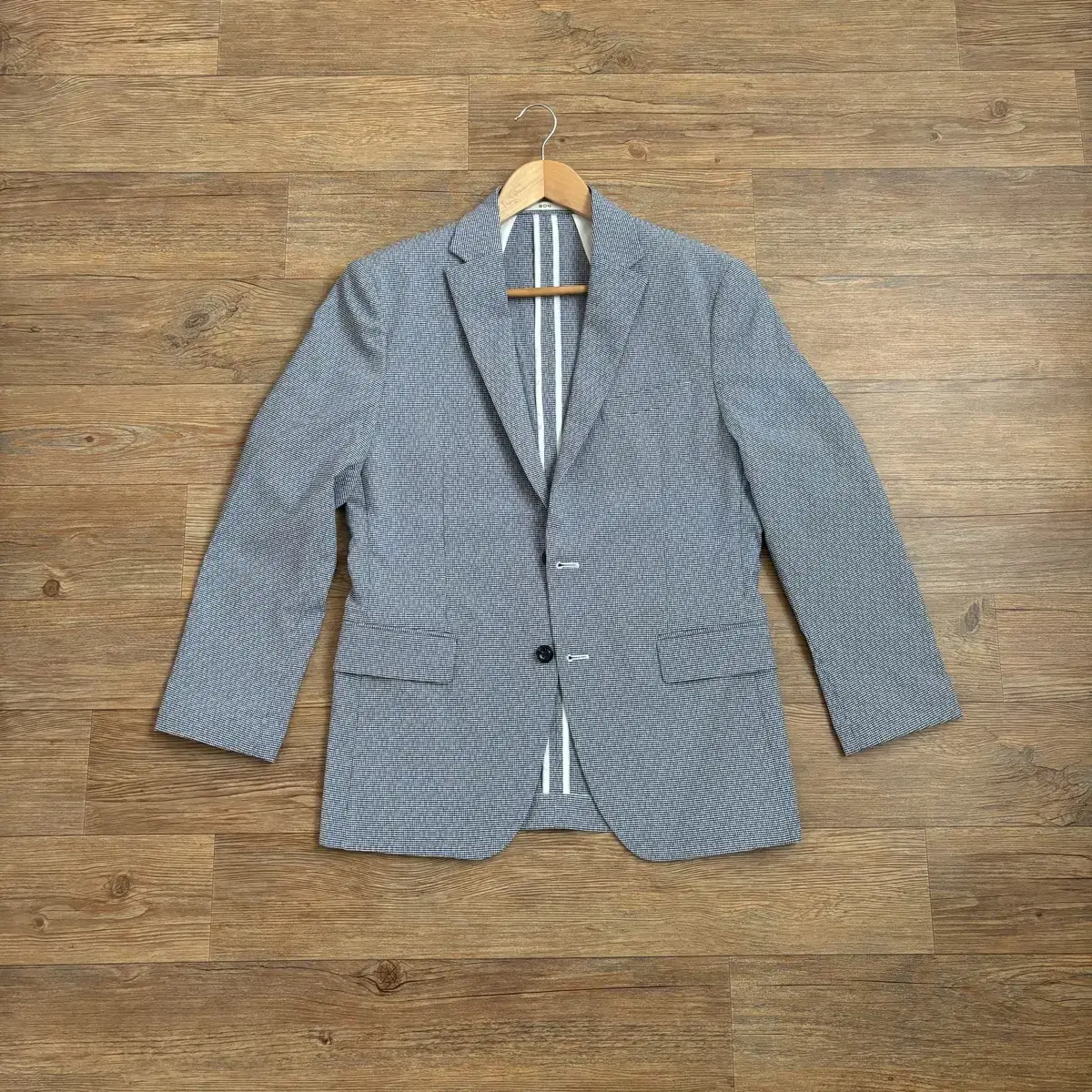 BON Light Jacket bloo Check Slim 95 Bon Stretch