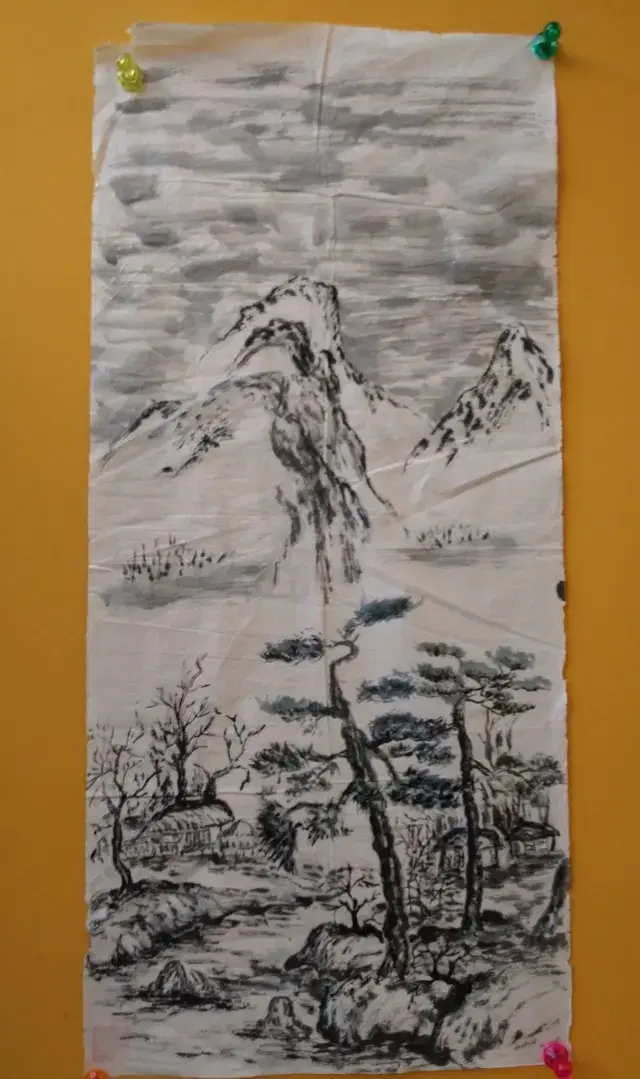 7680. 산수풍경 그림