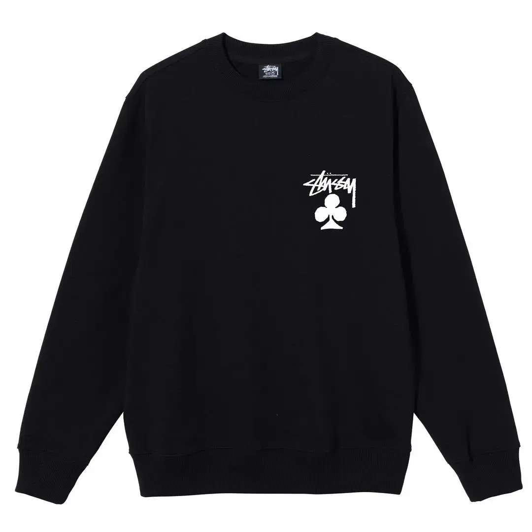 스투시 stussy 클로버 크루넥 블랙 s 새제품